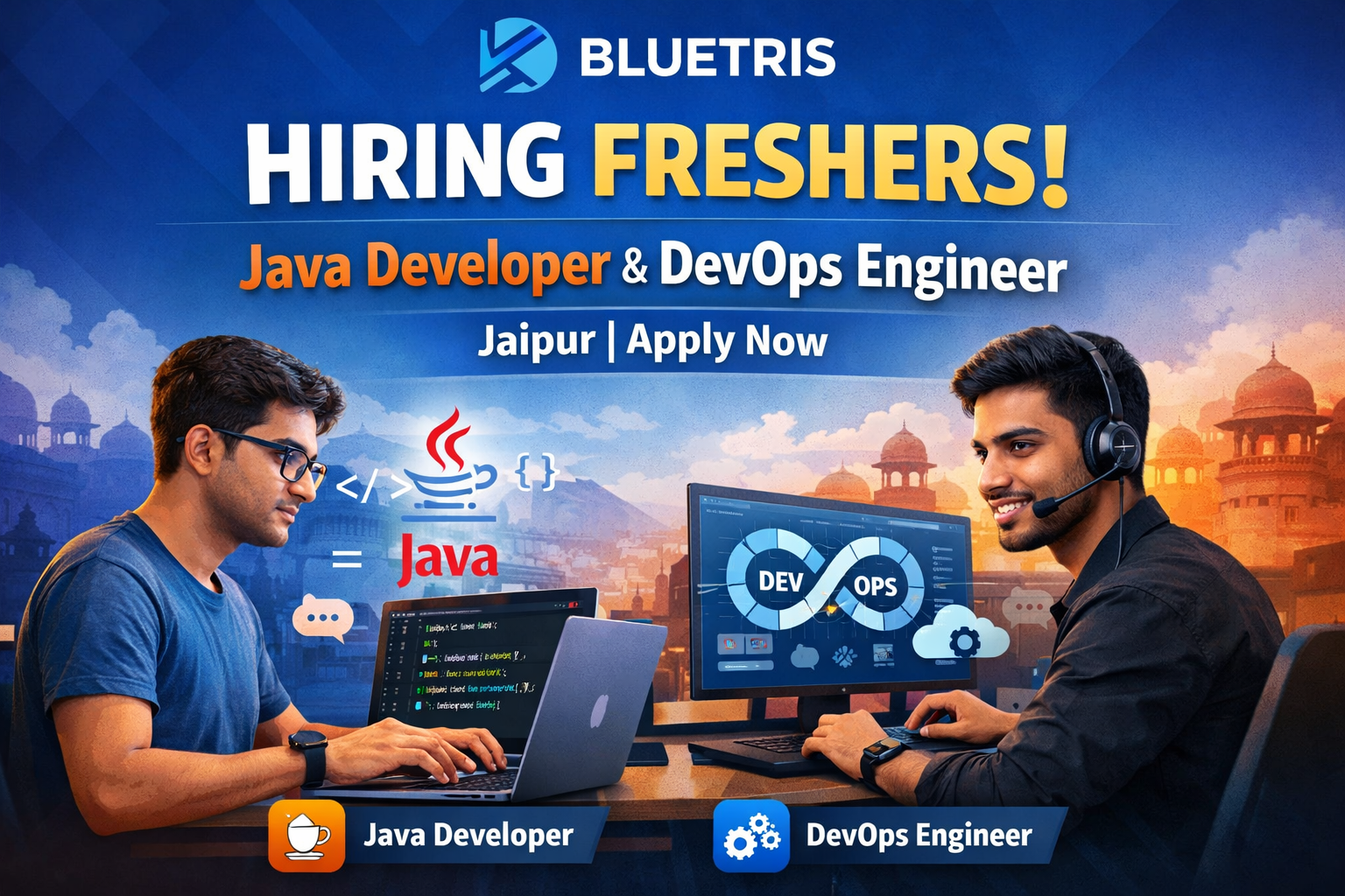 Bluetris Hiring Freshers | Java Developer & DevOps Engineer | Jaipur | Apply Now