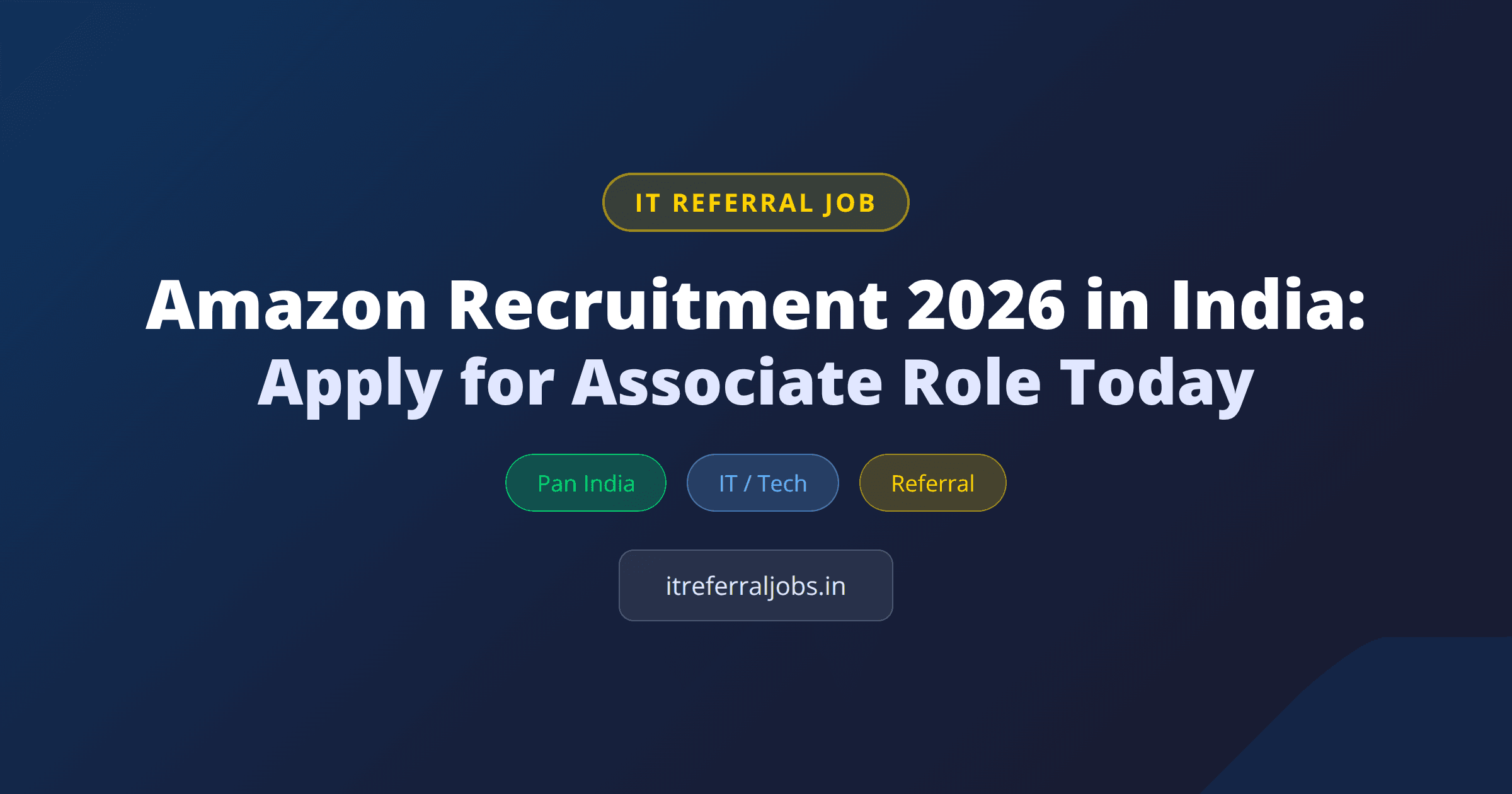 Amazon Recruitment 2026 in India: Apply for Associate Role Today