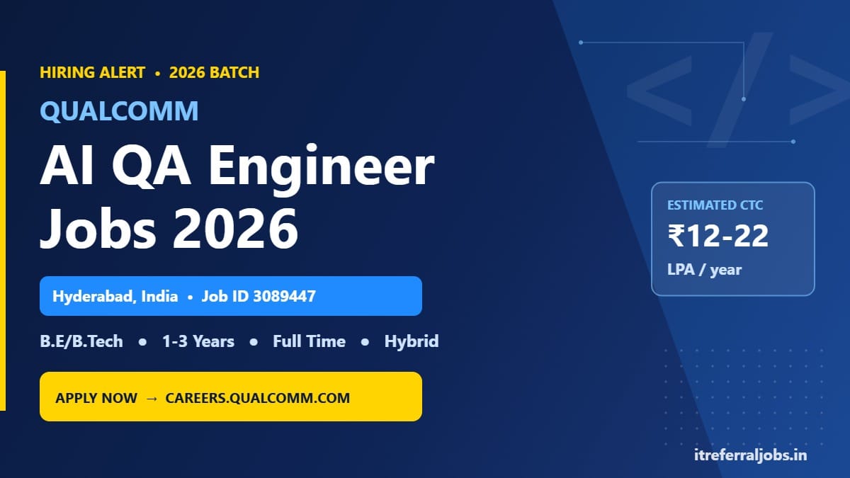 Qualcomm AI QA Engineer Jobs in India 2026 - Apply Now