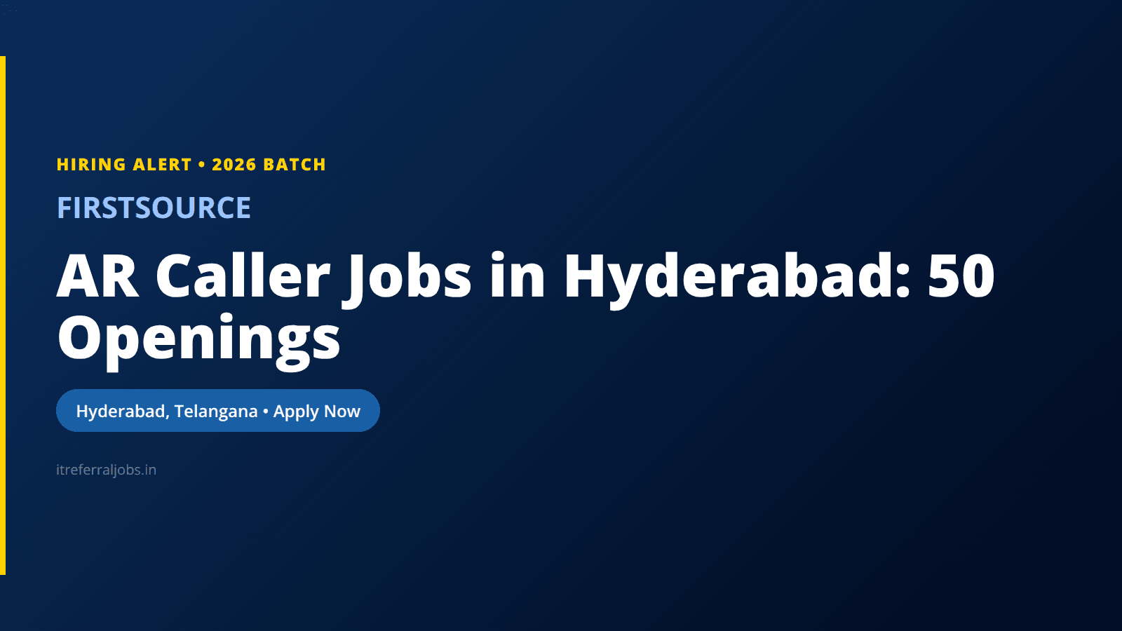 AR Caller Jobs in Hyderabad: 50 Openings