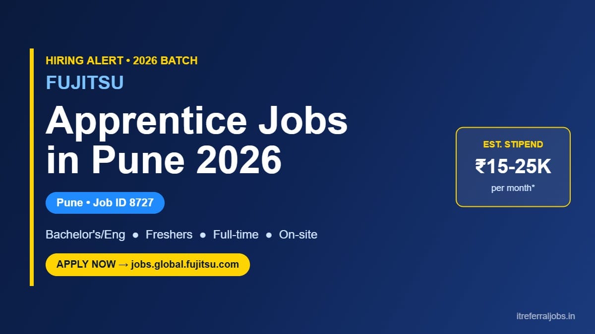 Fujitsu Apprentice Jobs in Pune 2026: Eligibility & Apply