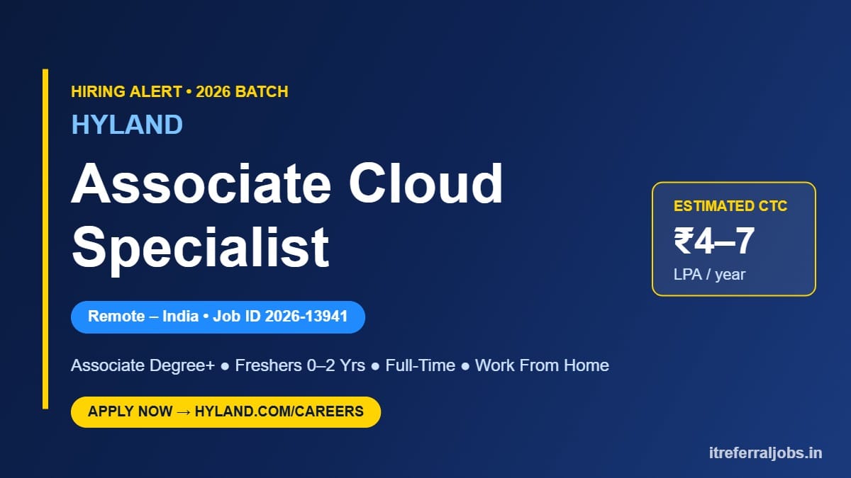 Hyland Associate Cloud Specialist Jobs 2026 | Work From Home