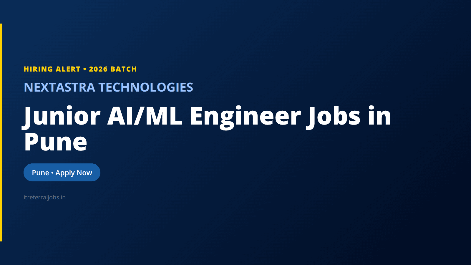 Junior AI/ML Engineer Jobs in Pune