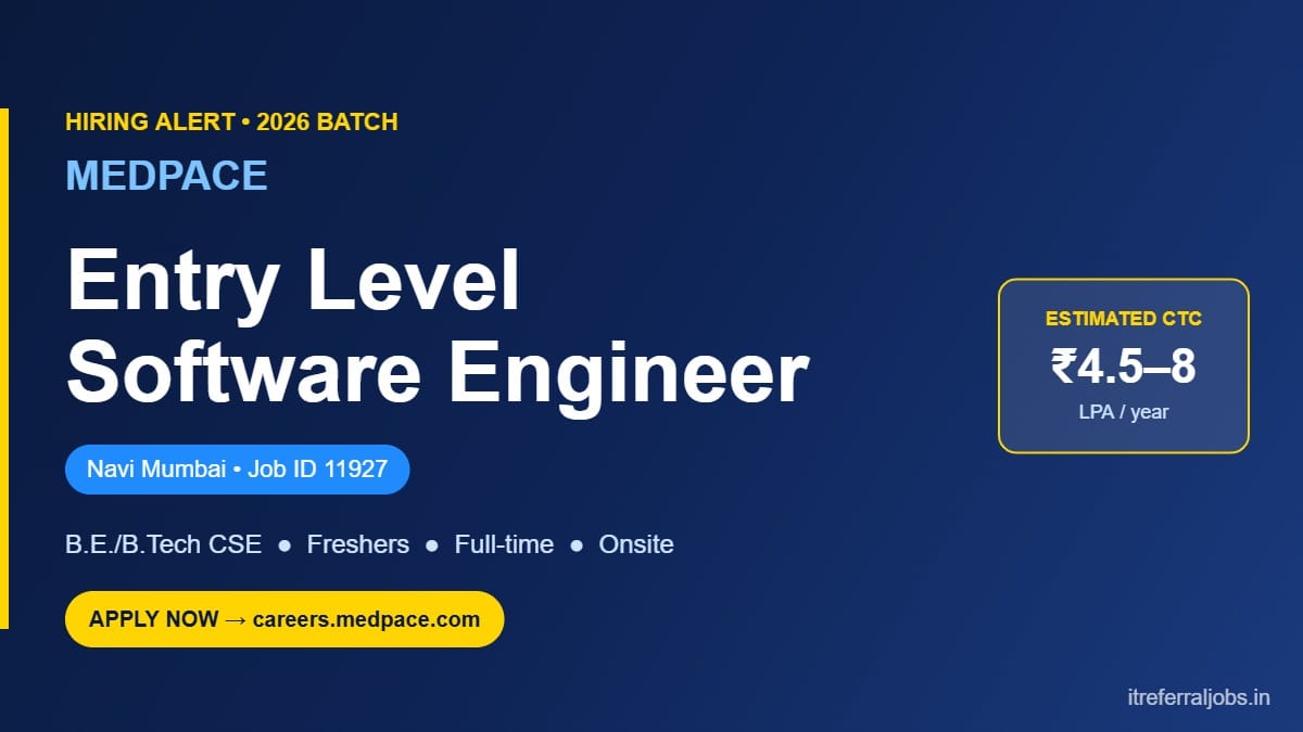 Medpace Software Engineer Jobs Navi Mumbai 2026 | Apply Now