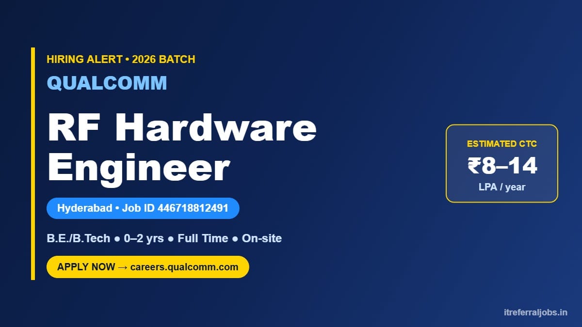 Qualcomm RF Hardware Engineer Jobs 2026 in Hyderabad