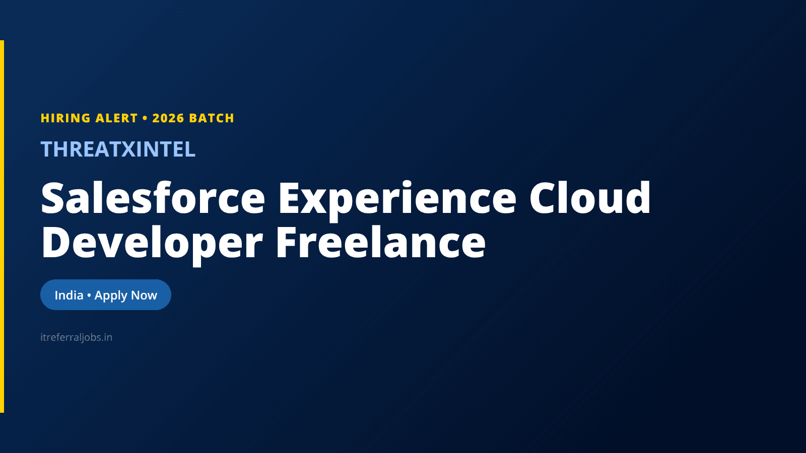 Salesforce Experience Cloud Developer Freelance