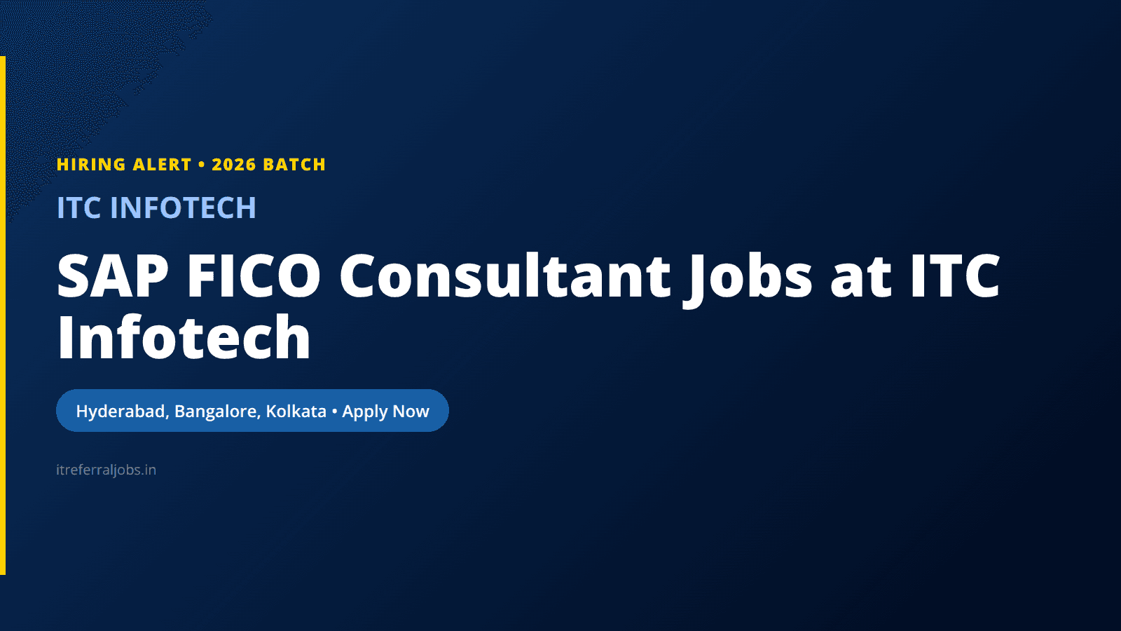 SAP FICO Consultant Jobs at ITC Infotech