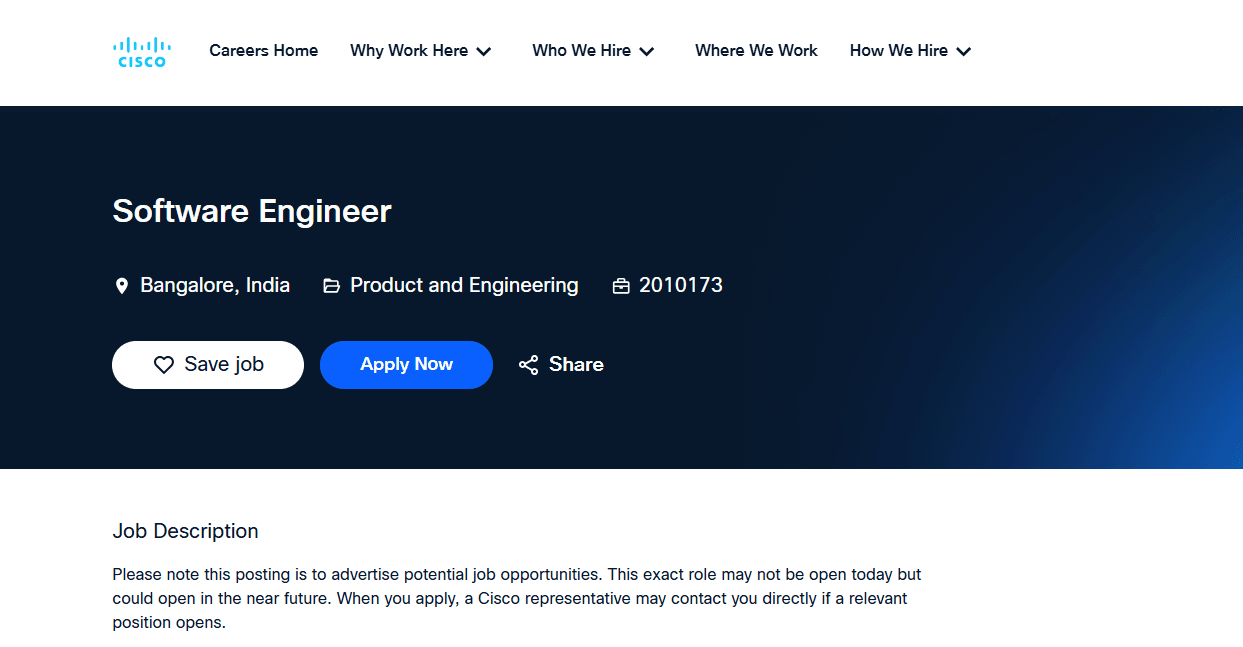 Cisco hires Engineers in Bangalore – Python, AI, ₹7‑30 LPA – Apply now