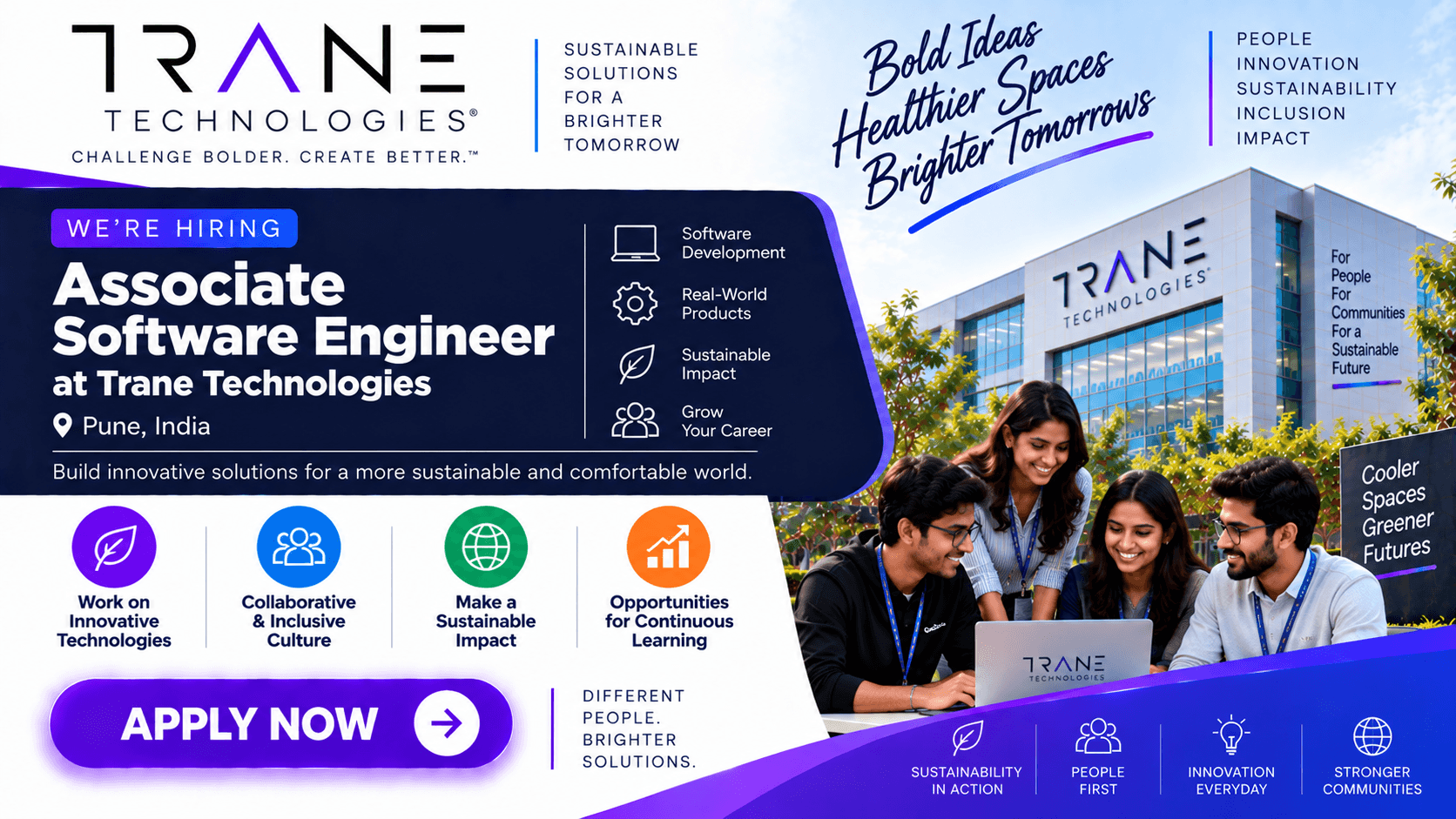 Associate Software Engineer at Trane Technologies | Pune, India